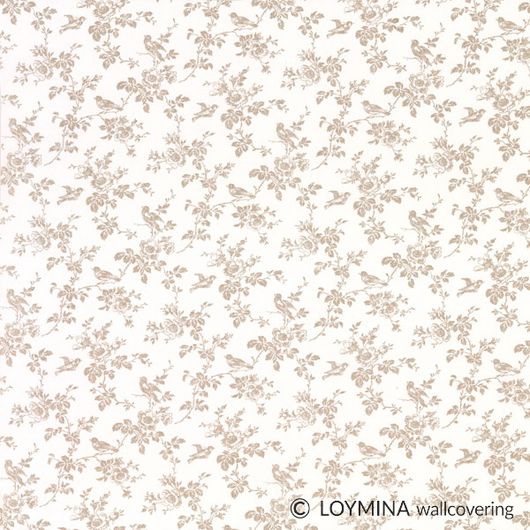 Флизелиновые обои "Songbird" производства Loymina, арт.GT7 001, с мелким цветочным рисунком, оплата онлайн